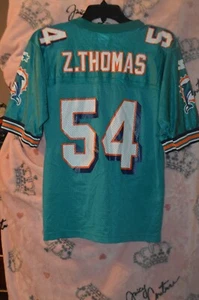 VTG 90's STARTER NFL FOOTBALL MIAMI DOLPHINS JERSEY AUTOGRAPHED BOSA & SANDUSKY - Picture 1 of 12