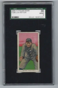 Tarjeta de béisbol 1909 T206 Lou Ritter Kansas City clasificación SGC 2 oso polar - Imagen 1 de 2