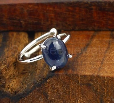 Blue Kainite Ring, 925 Sterling Silver Handmade design Silver Ring Women's Ring - Image 1 of 4