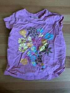 Hanna Andersson size 110 pink tshirt with flowers girls - Picture 1 of 5