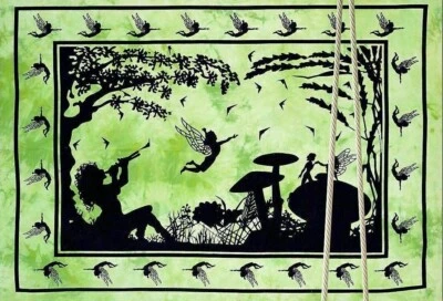 Fairy Wall Hanging Art Tapestry Hippie Home Decor Hanging Indian Mandala Poster - Image 1 of 2