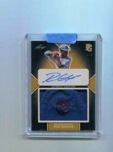 2020 Leaf Perfect Game All American Patch Gold Rob Gordon Auto Button 2/6
