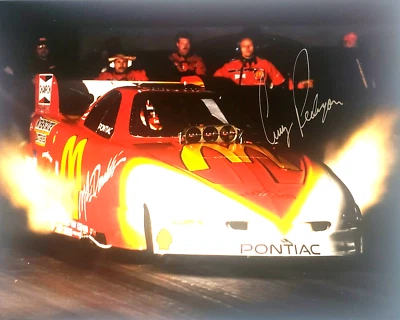1995 Cruz Pedregon  McDonalds  Funny Car at Night Autographed 8x10 photo — 第 1/3 张图片
