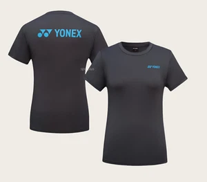 YONEX 25S/S Women's Badminton T-Shirts Sports Training Dark Charcoal 259TR002F - Picture 1 of 6
