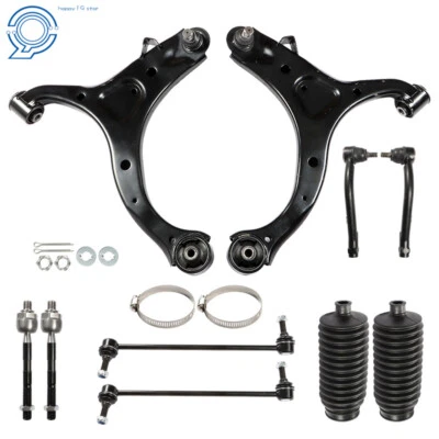 2007-2012 For Hyundai Santa Fe Kit Front Lower Control Arm Sway Bar link Boots Foto 1 de 4