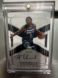 2021-22Panini National Treasures Anthony Edwards Peerless Autographed 02/49