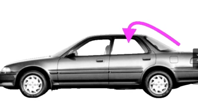 Se adapta a Acura Integra 1990-1993 sedán 4D puerta trasera izquierda lado del conductor ventana vidrio Foto 1 de 4