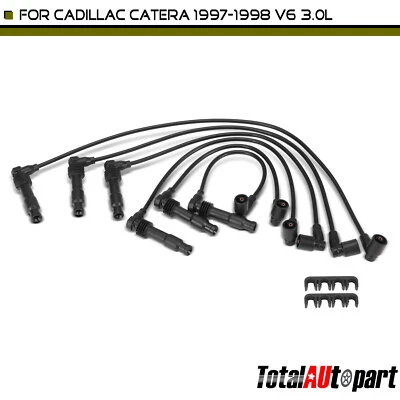 Новый комплект из 6 проводов свечей зажигания для Cadillac Catera 1997-1998 V6 3,0 л 7 мм 90494714 - Изображение 1 из 4