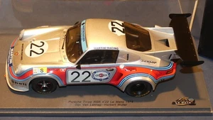 G006 Le Mans Miniatures 1974 Porsche Turbo RSR #22 1:24 Silver + Display Cover - Picture 1 of 9