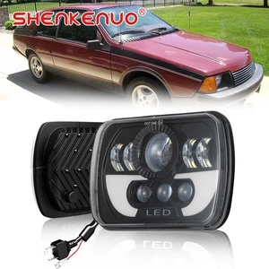 Faro cuadrado LED para Renault Fuego 1982-1985 5x7 7X6" H6014/H6052/H6054 - Imagen 1 de 17
