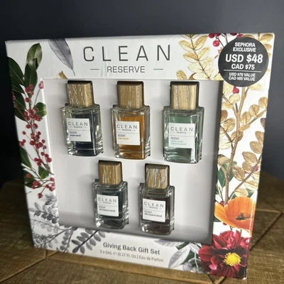 Conjunto de presente Clean Reserve perfume devolvendo lacrado com amostras de 5 x 5 ml - Imagem 1 de 2