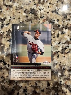 Bowman Matt Cain/Zack Wheeler 2010 #BE37 Bowman Expectations Foto 1 de 3