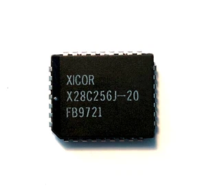 X28C256J 200nS 32Kbx8 EEprom memory PLCC-32 Genuine Xicor part tested x 1 pcs - Picture 1 of 1