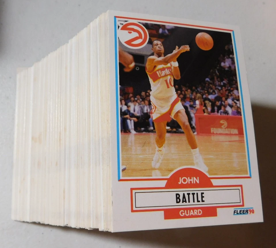 1990-91 FLEER BASKETBALL YOU PICK YOUR CARD NM-MT #'s 1-198 (item#N47) - Image 1 of 1