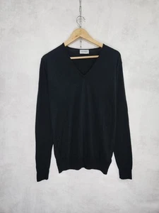 John Smedley wool black jumper sweater size XXL - Picture 1 of 8