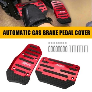 Carreras Auto Antideslizante Deportes Automático Coche Accesorios Pedales de Gas Pastilla de Freno Cubierta - Imagen 1 de 10