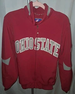 Chaqueta Ohio State Buckeyes OSU Roja Majestuosa Para Hombre Talla Mediana NCAA Forrada de Vellón - Imagen 1 de 6