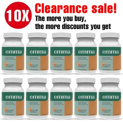 10X Suplemento Alivio Emma KONSCIENS KETO para Hinchazón Intestinal -60 Cápsulas Exp 2028 Foto 1 de 4