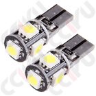 2X White Canbus Error Free T10 W5w Led License Plate Instrument Cluster Lights