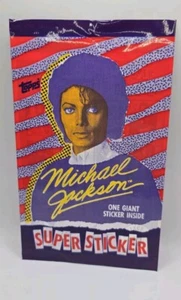Topps Michael Jackson Super Sticker Sealed Pack | 1984 - Imagen 1 de 3