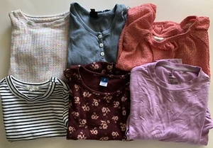 Old Navy All In Motion Cat&Jack Girls Tops Size XS/S Lot Of 6 - Picture 1 of 7