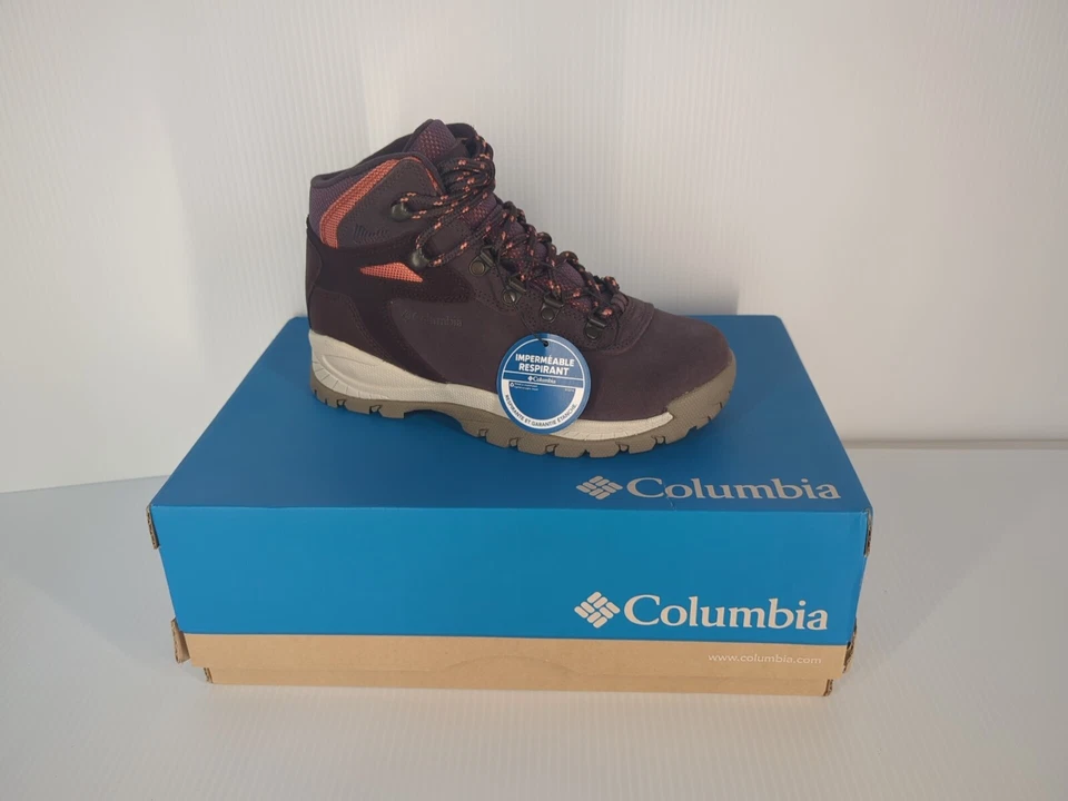 Columbia Women's Newton Ridge Plus Waterproof Amped Timber/Cinder 9