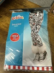 Dr. Seuss Child Cat in the Hat Leggings Child S/XS Words New - Afbeelding 1 van 2