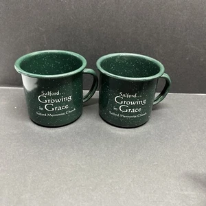 Juego de 2 tazas de café de hojalata para iglesia menonita que crecen en gracia - Imagen 1 de 5