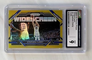 2022-23 Panini Prizm Widescreen Gold 9/10 Prizm Stephen Curry #4 CGC 9 Pop 1 - Picture 1 of 2