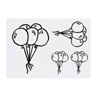 4 x 'Balloons' Temporary Tattoos (TO00000624)