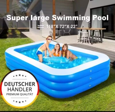 Speed-Up Pool, Schwimmbecken, Schwimmbad, Pool 118 X 72 X 22 CM - Bild 1 von 3