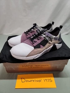 MARK NASON size 10 ZOE Sneakers A-Line Shoes Womens White Purple 133031 - Picture 1 of 6
