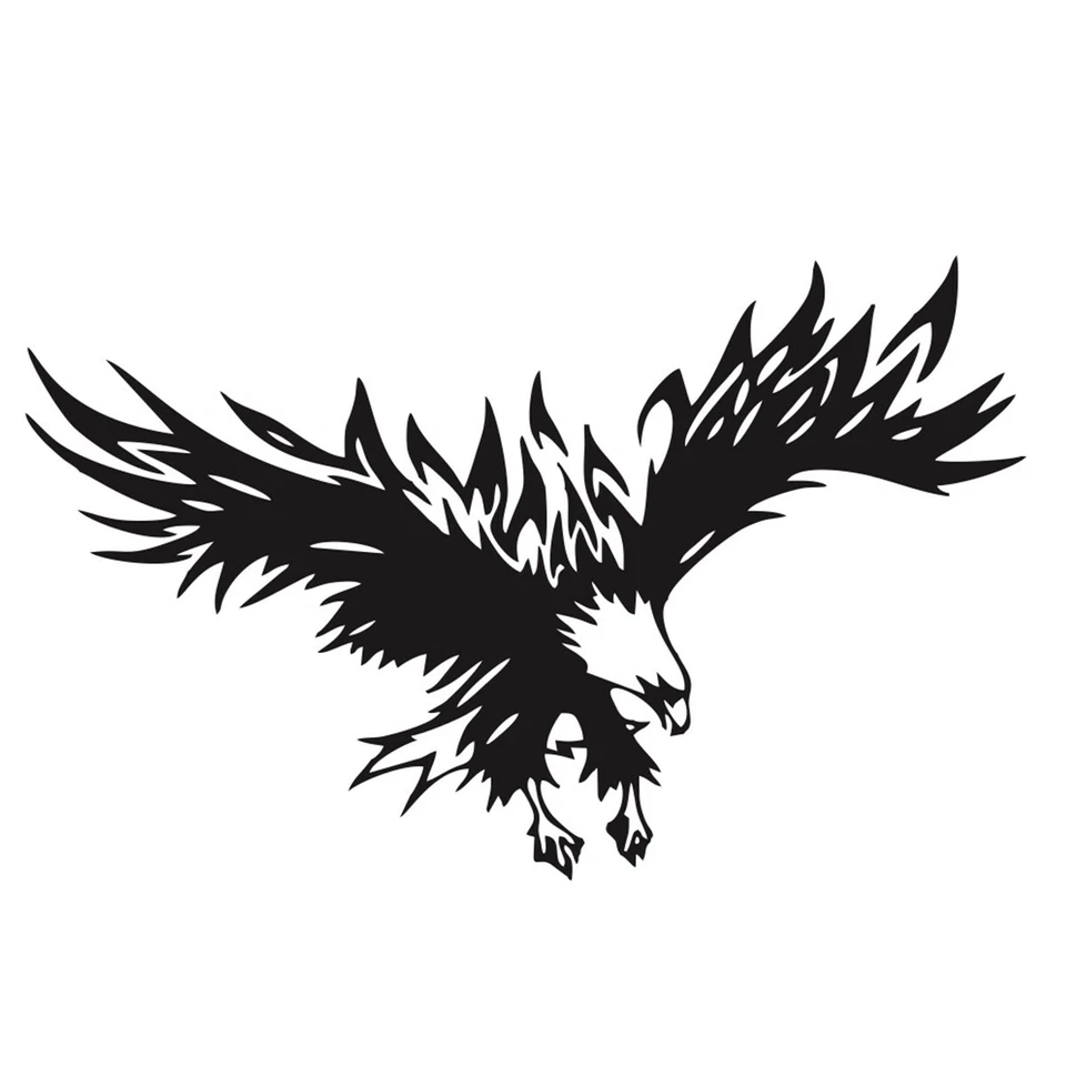 Black Flying Vinyl Graphics Decal Hood Sticker Car Front Stickers Decoration - Image 1 of 4