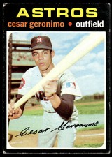 1971 Topps Cesar Geronimo #447 Houston Astros Baseball Card