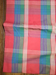 Red & Blue Plaid Upholstery Fabric 4 PIECES 2-2 yds & 2-2.4 yds 60" WIDE Classic - Picture 1 of 4