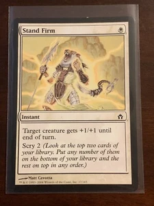 Magic the Gathering Fifth Dawn Stand Firm - Picture 1 of 2