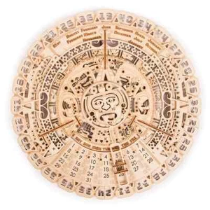 Mechanical Wood Trick wooden 3D Puzzle Maya Mayan Calendar Self-Assembly Set - Picture 1 of 12