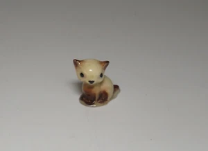 Figura miniatura sentada de gatito siamés Hagen Renaker estilo A-368 - Imagen 1 de 5