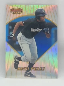1996 Bowman's Best Baseball Refractor #168 - Colorado Rockies - NEIFI PEREZ - Picture 1 of 2