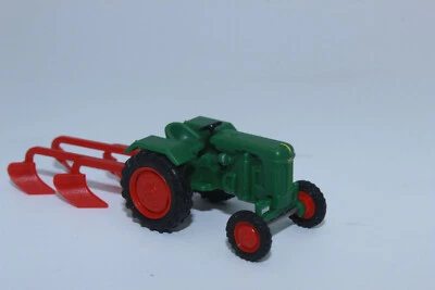 Wiking 039802 Normag Faktor I with Plow Green Tractor H0 1:87 New OVP - Image 1 of 4