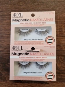 2 x Ardell Magnetic Lashes Naked 421 False Eyelashes Blends Seamlessly - Picture 1 of 4