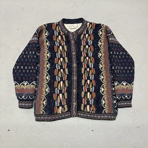 Cárdigan Bebhinn Marten Vintage Lana Pura Estilo Coogie Grueso Tejido 3D Forrado - Imagen 1 de 16
