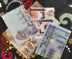 Fateforge RPG Set of 4 double sided 24 x 16 Battle-maps - D&D Kickstarter - New - Picture 1 of 6