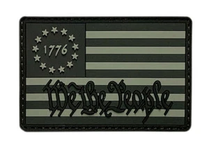 We the People Betsy Ross 1776 Flagge Aufnäher (PVC Gummi - BR4) - Bild 1 von 1