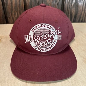 Cappello Snapback Mississippi State Retro Circle Design The Game Copricapo Bulldogs - Foto 1 di 13