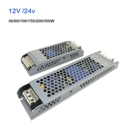 AC/DC 12V 24V LED Driver Transformer 36w 60W 100W 300W 400W 500w Power Supply - Image 1 of 4
