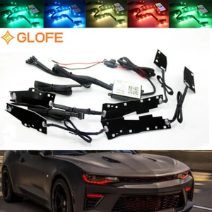Faro cambiante LED RGBW multicolor acento DRL para Chevy Camaro 2016-2018 - Imagen 1 de 9