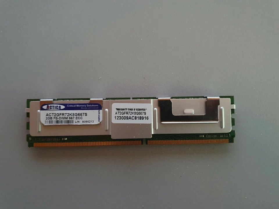 Act2gfr72k8g667s 2gb 2rx8 Pc2-5300 Ddr2-667mhz ECC Voll Buffer Server Speicher - Bild 1 von 1