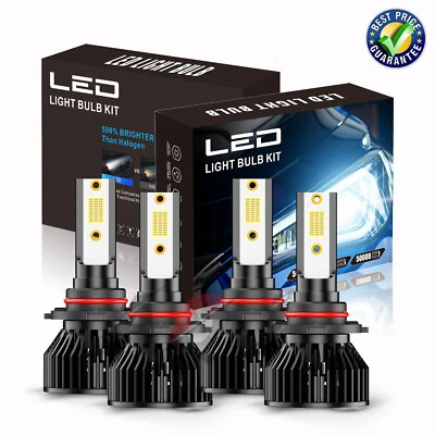 For Oldsmobile Cutlass Ciera 1987-1996 4x LED Headlight Bulbs High/Low BEAM Kit - Image 1 of 4