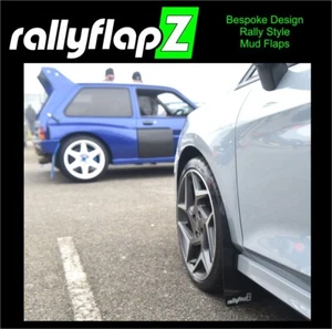 rallyflapZ | Mud Flaps Qty4 FITS: Ford Fiesta Mk8 /8.5 ST Black 3.2mm PVC RF-SF - Picture 1 of 7